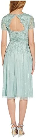 Женствена рокля Midi Адрианны Папелл, Расшитое Мъниста
