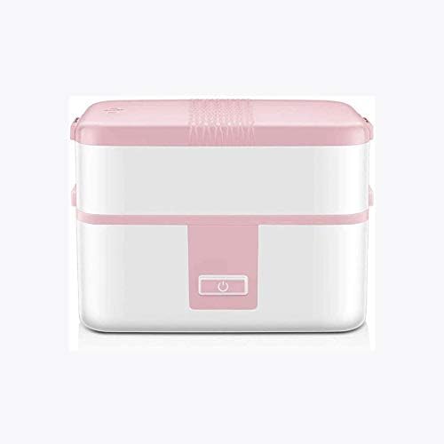 CUJUX Pink Insulated Lunch Box - Двупластова Нагреваемая Здрава Самозалепваща кутия, практичен Дизайн бяло фарфорового откъснат