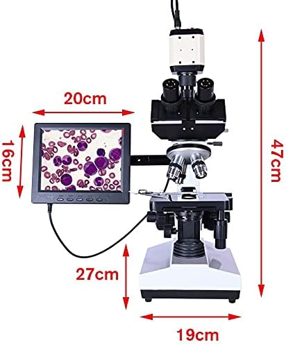 SHYPT Професионален Лаборатория за Биологичен HD тринокулярный Микроскоп с Увеличение 2500 X + USB Електронна Цифрова CCD-Камера