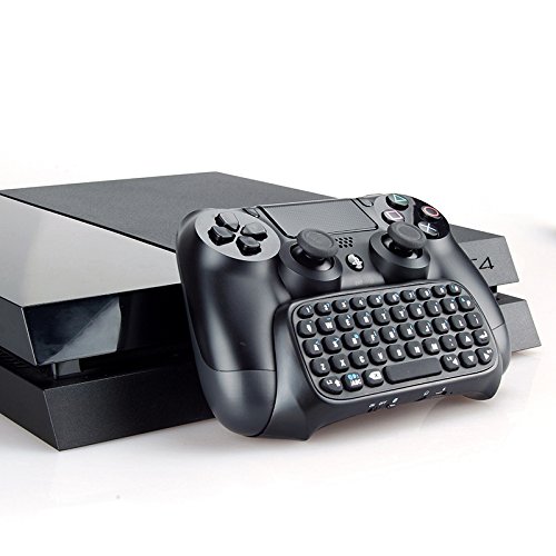 Безжична клавиатура REYTID, чат-панел, Съвместими с игри на мини-контролер Playstation 4/PS4 Slim/PS4 Pro 2,4 G, Детска клавиатура