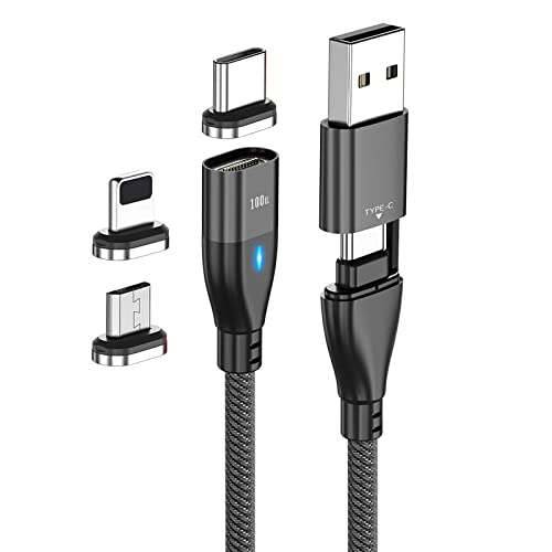 Кабел BoxWave е Съвместим с Yezz Art 1 Pro (кабел от BoxWave) - Кабел за зареждане MagnetoSnap PD AllCharge (100 W), кабел за зареждане