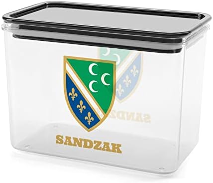 Кутия за Съхранение на Хартата Sandzak Пластмасов Контейнер-Органайзер за Хранителни Продукти, Съдове с Капак за Кухни