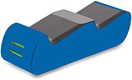 Кожата MightySkins, съвместим със зарядно устройство за контролер Fosmon Xbox - Обикновен син | Защитно, здрава и уникална vinyl