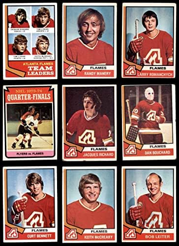 1974-75 Печели Калгари Флеймс Близо до командния сет Калгари Флеймс (сет) GD+ Flames