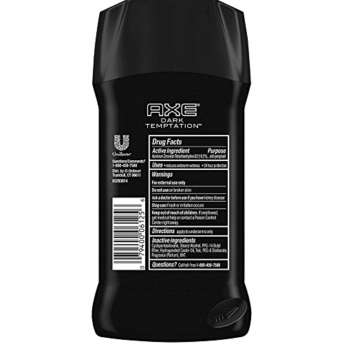 Средство за защита срещу миризма и влага Axe Против Perspirant Dark Temptation 2,7 унции (опаковка от 12 броя)